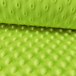 Materiał Minky zielony limonka