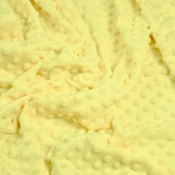 Materiał Minky Premium jasny żółty