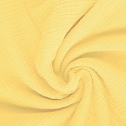 Tkanina Muślin double gauze kremowy żółty
