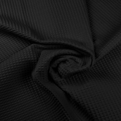 Tkanina Wafel bawełniany czarny